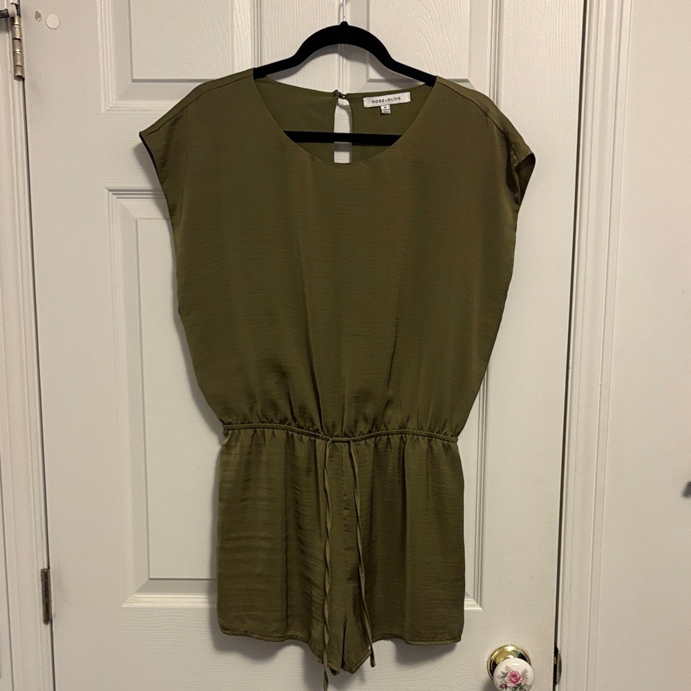 Rose & Olive Olive Green Romper